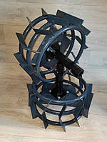 Грунтозацепи для мотоблока (залізні колеса) Ø 450 мм+півосі(маточини) 32*210мм.