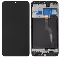 Дисплей Samsung A105 Galaxy A10 с сенсором, черный, с рамкой, Original (PRC)