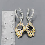 Handmade!  Сережки. Натуральний гранат. Срібло 925., фото 3
