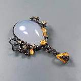 Handmade! Підвіс. Натуральний халцедон. Срібло 925., фото 2
