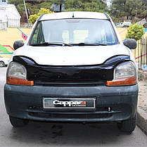 Дефлектор капота 1998-2003 (EuroCap) Renault Kangoo 1998-2008 рр. AUC Дефлектор на капот (Мухобійка) Рено, фото 2