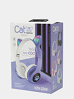 Наушники беспроводные Bluetooth Cat Ear VZV-23M, фиолетовые
