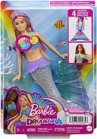 Кукла Барби Русалочка с Световыми Эффектами Barbie Dreamtopia Light-Up Tail Mermaid Doll Mattel HDJ36