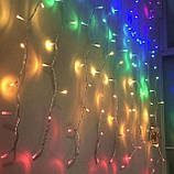 Світлодіодна гірлянда водоспад штора 480 LED RGB 3х3м, фото 3