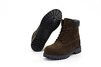 Чоловічі черевики Timberland 6-Inch Premium Boot Brown (з хутром) розмір 40