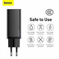 СЗУ Baseus GaN2 Lite Quick Charger 65W (2 Type-C), фото 3