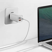 Мережевий зарядний пристрій Baseus GaN2 Lite Quick Charger 65W (1 Type-C + 1 USB), фото 10