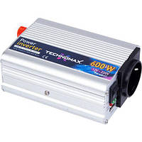 Преобразователь напряжения (Инвертор) TECHNOMAX 12v-220v 600w (Турция) (9004)