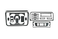 Skoda Fabia 2008-2014 накладки на панель цвет дерево TMR Накладки на панель Шкода Фабия