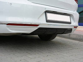 Volkswagen Passat B8 Задній дифузор (під фарбування) TMR Тюнінг заднього бампера Фольксваген Пассат Б8
