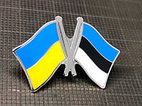 Значок Україна-Естонія подвійний
