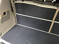Коврик багажника 5 частей (EVA, черный) Nissan Armada 2016 гг. TMR Резиновые коврики в багажник Ниссан Армада
