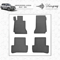 Резиновые коврики (4 шт, Stingray Premium) Mercedes C-class W204 2007-2015 гг. TMR Резиновые коврики Мерседес