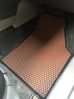 Volkswagen Caddy 2004-2010 Полиуретановые коврики (2 шт, EVA, кирпичные) TMR Резиновые коврики Фольксваген