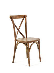 Стілець дерев'яний зі спинкою Cross Back натуральний дуб REMY-DECOR для дому кафе ресторану