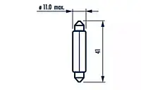 Указательная лампа Narva 17314 C10W 12V 10W SV8,5 TMR Дополнительные лампы с металлическим корпусом