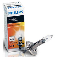 Лампа головного світла Philips H1 55 W 12258PR Premium +30% TMR H1 — Лампи головного світла