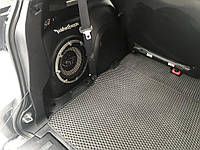 Citroen C-Crosser Коврик багажника с сабвуфером (EVA, полиуретановый, черный) для 7 местного TMR Резиновые