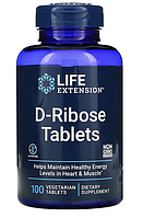Life Extension, таблетки D-рибозы, 100 растительных таблеток