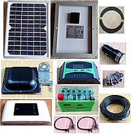 Автономный комплект для 4G интернета ZTE MF 920U c антенной, солнечной панелью, контроллером, аккумулятором