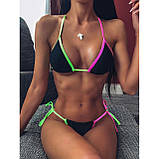 Жіночий купальник на зав'язках – комфортна модель для літа, чудовий вибір для відпочинку на морі, фото 5