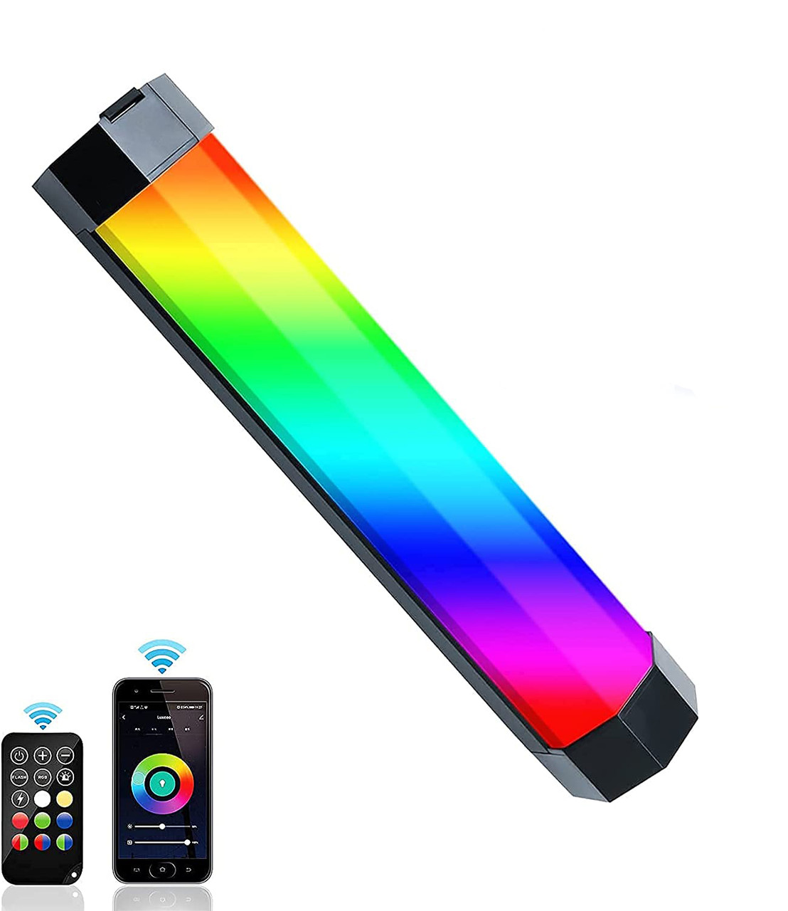 Водонепроникна RGB трубка-відеосвітло Luxceo P200 з магнітним кріпленням і функцією Power Bank 4000 мА·год