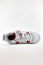 Кросівки Nike Air Jordan 4 Retro White Red / Найк Аїр Джордан 4 Ретро Білий з Червоним, фото 5