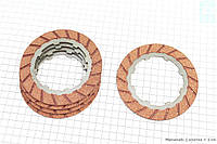 Диски сцепления фрикционный 3,8mm к-кт 5шт 6V 250/350 (353-354) "duells", косые SC-40059 (343442)