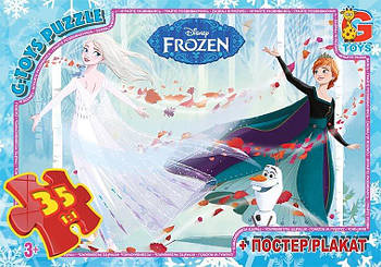 Пазли ТМ "G-Toys" із серії "Frouzen" (Крижане Серце), 35 елементів FR046