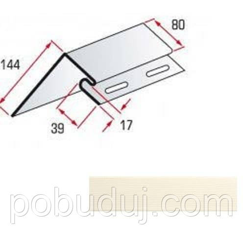 Планка віконна Альта-Профіль Alta-Siding кремовий 3,05м, фото 1
