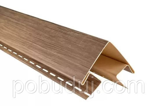 Кут зовнішній Альта-Профіль Kanada Плюс Люкс ВН-1 горіх 3м, фото 1