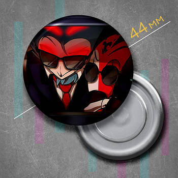 "Блітцо і Столас (Пекельний бос / Helluva boss)" магніт круглий Ø44 мм