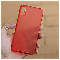 Айфон iPhone xr | XR чехол силиконовый противоударный AirBag Color TPU КРАСНЫЙ