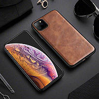 Винтажный кожаный чехол для iPhone 11 Pro Brown