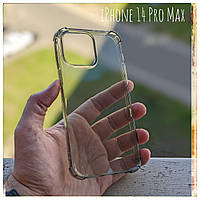 Apple iPhone 14 Pro Max (6.7") TPU чехол GETMAN airbag усиленные углы притемненный