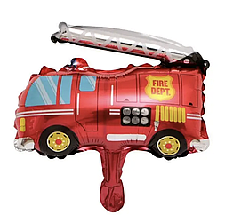 Фольгована міні куля пожежна машина, 25 см