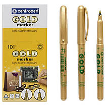 Маркер золотий металік Centropen Gold 2670 1 мм