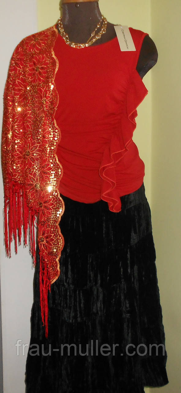 Карнавальній костюм жіночий "Циганка" з  блузою на одне плече  Kaprizz, фото 1