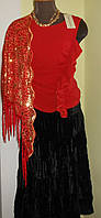 Карнавальній костюм жіночий "Циганка" з  блузою на одне плече  Kaprizz