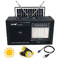 Портативное FM-радио, радиоприемник NNS 2028S на солнечной батарее (USB SD TF Mp3-плеером)