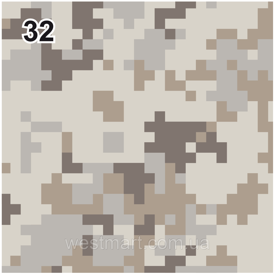 Камуфляжна плівка на авто військовий піксель №32, фото 1