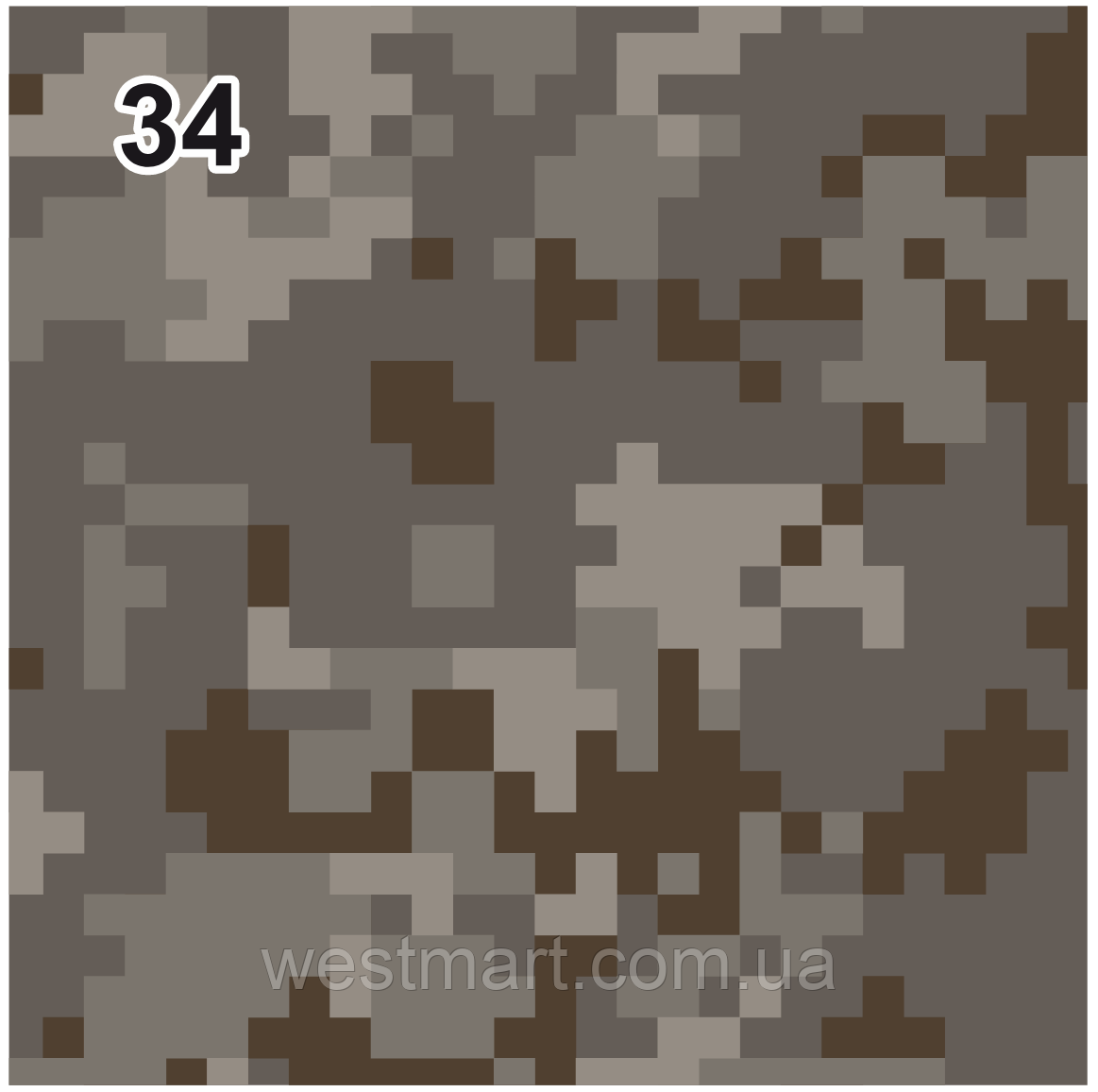 Камуфляжна плівка на авто військовий піксель №34