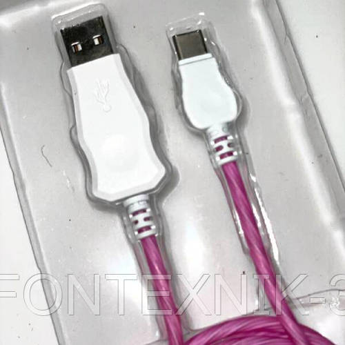 Купити Кабель для заряджання телефона OTG з LED-підсвіткою Type C USB 3 ...