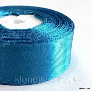 Стрічка атласна, 2 см, (відрізок 1 метр) Блакитний 2