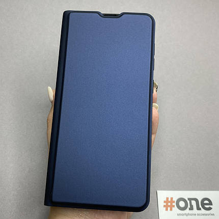 Чохол-книга для Samsung Galaxy A50s софт тач з підставкою книжка на телефон самсунг а50с темно-синя P8B, фото 1