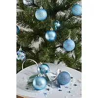 Ялинкова іграшка ColorWay Merry Christmas mix 24 шт (6 см) LIGHT BLUE (CW-MC