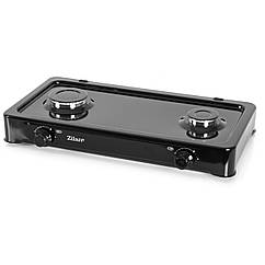 Настільна газова плита Zilan ZLN0025 2 конфорки Black