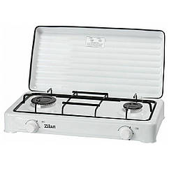 Настільна газова плита Zilan ZLN0025 2 конфорки White