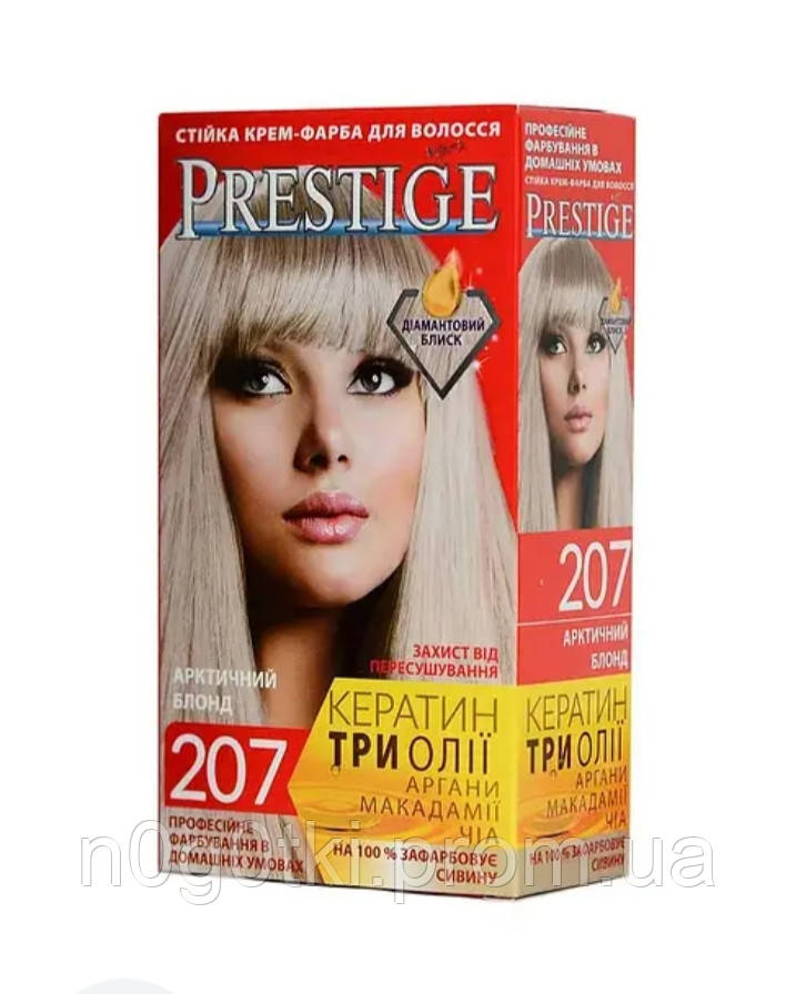 Стійка крем фарба для волосся Prestige 207 артичний блонд