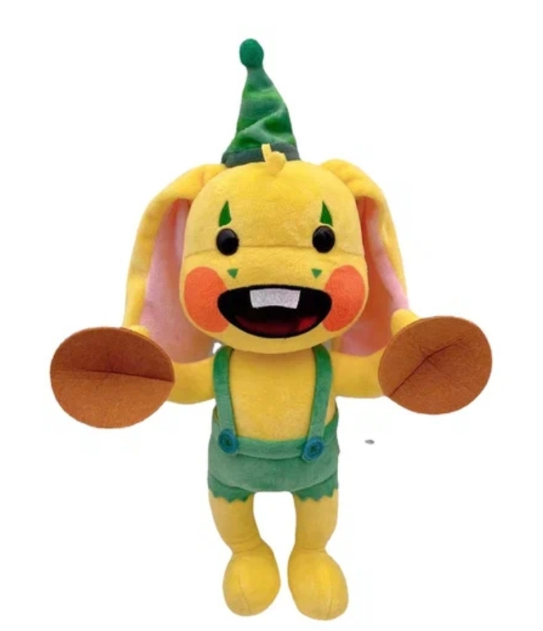 М’яка іграшка Кролик Бонза • Жовтий плюшевий зайчик 40 см, фото 1